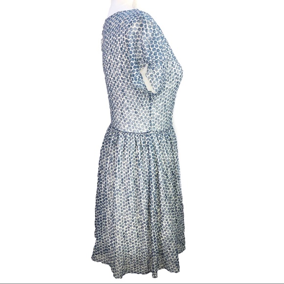 Anthropologie Weston Wear Frothed Dot Dress - Picture 5 of 8